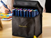 Набор спиртовых маркеров Finenolo (2 пера:кисть+долото) 40 цветов в сумке-пенале