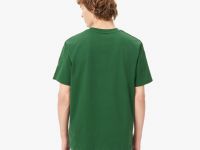 Мужская хлопковая футболка Lacoste стандартного кроя