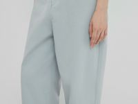 Хлопковые брюки Balloon с эластичным поясом, Серый