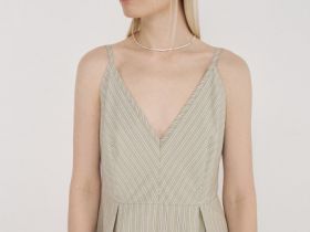 Сарафан из хлопка, Зеленый