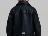 Куртка детская кожаная для мальчиков