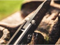 Складной нож Boker Sherman-Damast, сталь дамаск, рукоять микарта