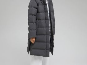 Длинный пуховик с натуральным пухом