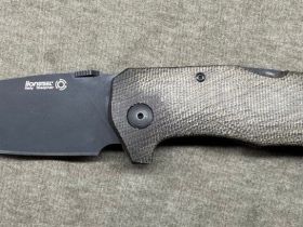 Складной нож LionSteel TM1, сталь Uddeholm Sleipner, рукоять микарта, зеленый