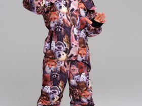 Комбинезон текстильный с полиуретановым покрытием для девочек