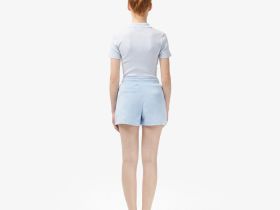 Женские хлопковые шорты Lacoste