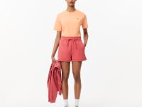 Женская футболка Lacoste свободного кроя из мягкого хлопка