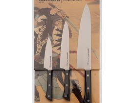 Набор ножей 3 в 1 "Samura HARAKIRI" 11, 23, 85, корроз.-стойкая сталь, ABS пластик
