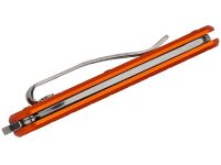 Складной нож Fox Vulpis Grenade Pattern, сталь N690Co, рукоять алюминий, оранжевый