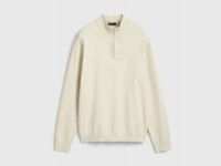 Джемпер из пряжи с шерстью, Бежевый