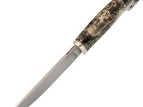 Охотничий нож Клык, сталь M398, рукоять карельская береза