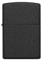 Зажигалка ZIPPO Classic с покрытием Black Crackle™, латунь и сталь, чёрная, матовая, 36x12x56 мм