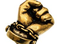 Бусина темлячная "Кулак", латунь