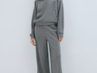 Толстовка на молнии со стопперами, Серый