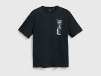 Футболка с принтом, Черный
