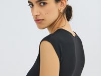 Базовое боди без рукавов, Черный