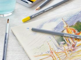 Карандаш акварельный Faber-Castell "Goldfaber Aqua" цвет 233 холодный серый