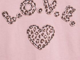 Свободная футболка для девочек, Розовый