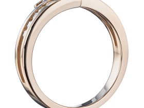 Классическое кольцо из красного золота с бриллиантами э0201кц06105300