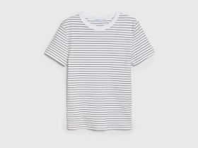 Футболка в рубчик, Белый