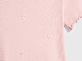 Футболка в рубчик для девочек, Розовый