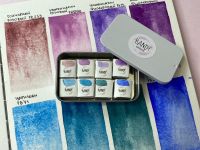 Набор акварели "Handy" Дыхание Севера, 8 кювет 2 мл, в металлическом боксе