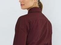 Асимметричная рубашка из хлопка, Фиолетовый