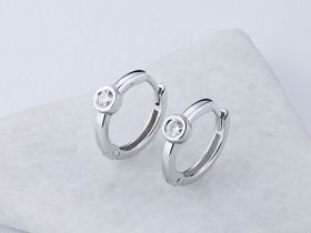 Серьги из белого золота с бриллиантами э0901сг06210506