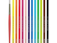 Набор карандашей акварельные Berlingo "SuperSoft. Рыбки", 12 цв.+кисть, трехгран., заточен., картон,