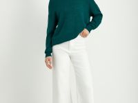 Оверсайз джемпер из мохера и шерсти