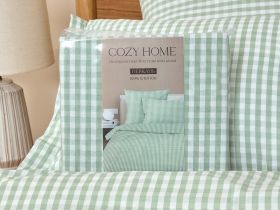 Постельное белье полукомплект Vichy, зеленое