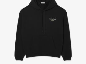 Мужская флисовая толстовка-худи Lacoste свободного кроя