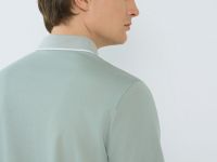 Поло из шелковистого пике, Зеленый