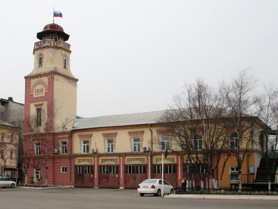 Каланча пожарная Никольск-Уссурийской пожарной команды