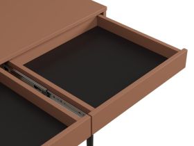 Письменный стол Эльси 100x55 Терракотовый/Черный