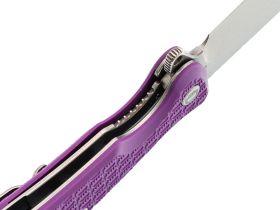 Складной нож Daggerr Powie Purple DL, сталь 8Cr14MoV, рукоять FRN, фиолетовый