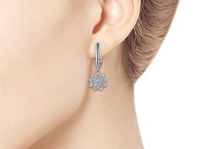 Серьги из белого золота э4712сг09185800