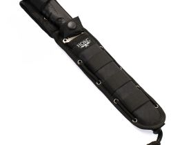 Тактический нож Атлант 3, сталь D2, черная рукоять, Нокс