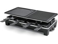 Rommelsbacher Гриль-раклетница Rommelsbacher RCS / 1350 Вт / на 8 человек / нержавеющая сталь / камень для гриля / антипригарное покрытие