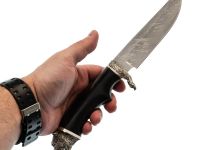 Нож Мишутка с лапой гардой, сталь Х12МФ, граб