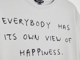 Футболка с принтом из хлопка