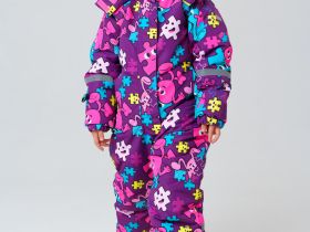 Комбинезон текстильный с полиуретановым покрытием для девочек