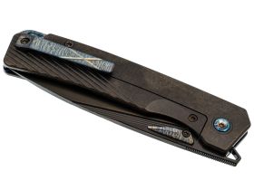 Складной нож TuoTown Themis DLC, сталь T14N, рукоять Black Crystal Ti