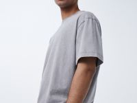Футболка с эффектом стирки, Серый