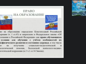 Международный вебинар «Обеспечение необходимых санитарно-эпидемиологических и медико-психологических условий в образовательной организации по сопровождению обучающихся с ОВЗ»