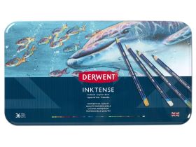 Набор карандашей чернильных Derwent "Inktense" 36 цв в метал кор