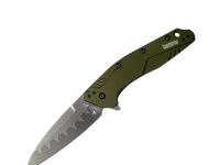 Полуавтоматический складной нож Kershaw Dividend, сталь композит CPM D2/N690, рукоять алюминий, олива