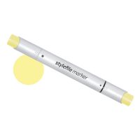 Маркер двухсторонний на спиртовой основе Stylefile Brush №154 желтый канареечный
