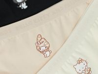 Трусы с принтом Hello Kitty для девочек, 3 шт., Белый