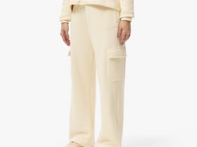 Женские хлопковые спортивные брюки Lacoste свободного кроя